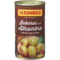 Aceituna verde sabores de la Alhambra LA ESPAÑOLA, lata 185 g