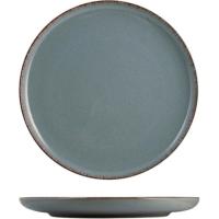 Plato llano de porcelana 27 cm azul Pearl H&H, 1 ud