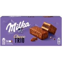 Choco trío bizcocho de chocolate MILKA, caja 150 g