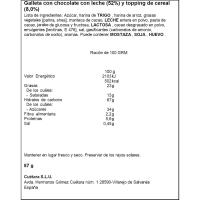 Chocoflakes de chocolate con leche CUÉTARA, bolsa 87 g