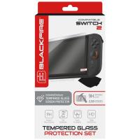 Accesorio para NintendoSswitch 2, tempered glass protector kit 9h  BLACKFIRE