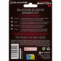 Accesorio para nintendoSswitch 2, silicon sleeve joycon, 2 uds gamer kit BLACKFIRE