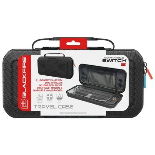 Accesorio para nintendo Switch 2, deluxe travel case BLACKFIRE
