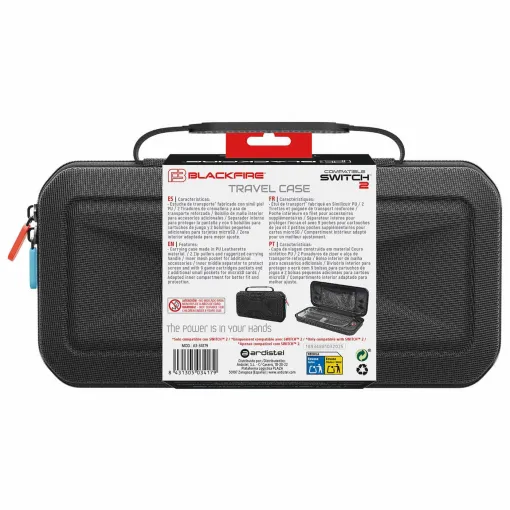 Accesorio para nintendo Switch 2, deluxe travel case BLACKFIRE