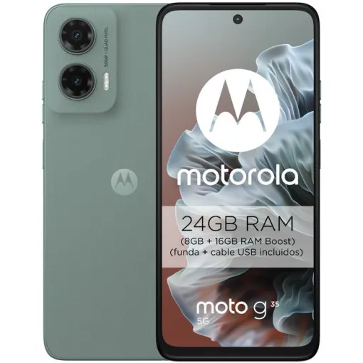 Smartphone libre chinois green 8+256 GB, Moto G35 5G MOTOROLA