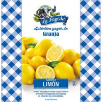 Yogur sabor limón LA FAGEDA, pack 4x125 g