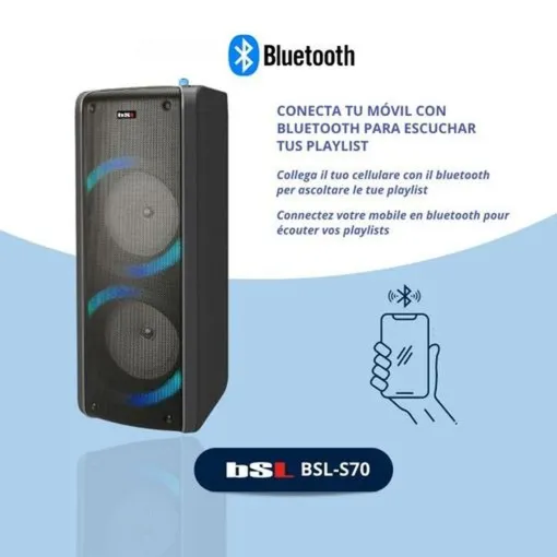 Altavoz 60W BT, TW, S70 BSL