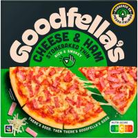 Pizza masa fina jamón y queso GOODFELLAS, caja 351 g