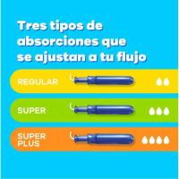 Tampones super plus TAMPAX COMPAK PEARL, caja 36 uds