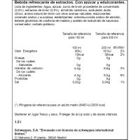 SCHWEPPES limoi freskagarri gasduna, botila 1,5 litro