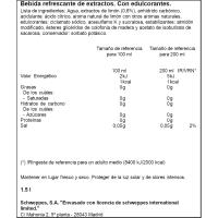 SCHWEPPES ZERO limoi freskagarri gasduna, botila 1,5 litro