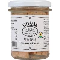Atún claro en aceite de girasol COSTA VASCA, frasco 185 g