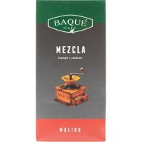 Café molido mezcla 50/50 BAQUÉ, paquete 250 g