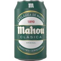 MAHOU CLÁSICA garagardoa, lata 33 cl