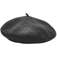 Txapela adulto negra, 100% lana, talla G
