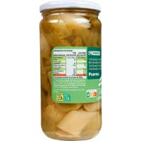 Puerros en trozos EROSKI, frasco 400 g