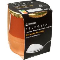 Cuajada de oveja EROSKI SELEQTIA, tarro de barro 140 g