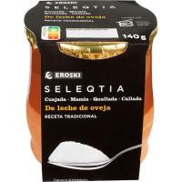 Cuajada de oveja EROSKI SELEQTIA, tarro de barro 140 g