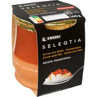 Arroz con leche EROSKI SELEQTIA, tarro de barro 140 g