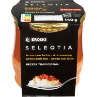 Arroz con leche EROSKI SELEQTIA, tarro de barro 140 g