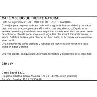 Café molido natural BAQUÉ, paquete 250 g