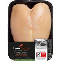 Pechuga de pollo EUSKO LABEL LUMAGORRI, bandeja aprox. 500 g