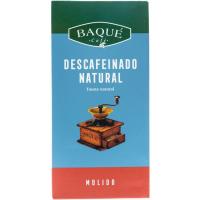 Café molido descafeinado BAQUÉ, paquete 250 g