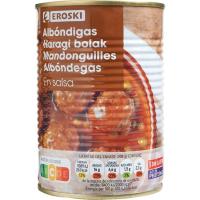 Albondigas en salsa EROSKI, lata 415 g