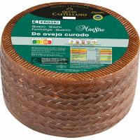 Queso curado leche cruda oveja EROSKI, al corte, compra mínima 250 g