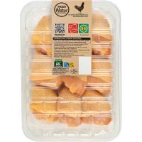 Delicias de muslo de pollo EROSKI Natur, bandeja aprox. 920 g