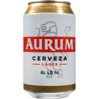 Cerveza AURUM, lata 33 cl