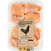 Contramuslo deshuesado pollo s/piel EROSKI NATUR, bandeja aprox. 500 g