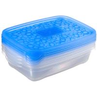 Fiambrera hermética rectangular Take Away, plástico CURVER, set 4 uds x 1 litro