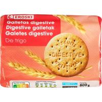 Galleta Digestive EROSKI, paquete 800 g