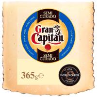 Queso semicurado GRAN CAPITAN, cuña 365 g
