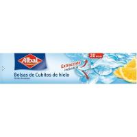 Bolsa para cubitos de hielo ALBAL, caja 20 uds