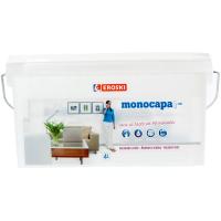 Pintura plática de interior monocapa color blanco EROSKI, 4l