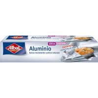 Papel de aluminio doméstico ALBAL, rollo 100 metros