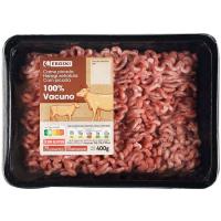 Carne picada 100% vacuno EROSKI, bandeja 400 g