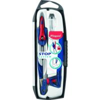 Compás con sistema de bloqueo Stop System + adaptador MAPED, 1 ud