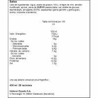 Salsa ligera LIGERESA, bocabajo 430 ml