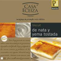 Tarta biscuit de nata-yema CASA ECEIZA, caja 550 g
