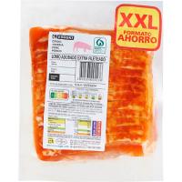 Lomo adobado fileteado al vacío XXL EROSKI, bandeja aprox. 800 g