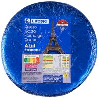 Queso azul EROSKI, al corte, compra mínima 250 g