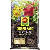 Sustrato universal para plantas de interior y exterior COMPO SANA, Saco 10 Litros
