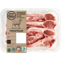 Chuletillas de cordero Ternasco Aragón E. Natur, bandeja aprox. 570 g