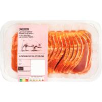 Lomo adobado fileteado EROSKI, bandeja aprox. 800 g