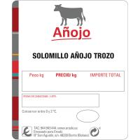 Solomillo de añojo en trozo, bandeja aprox. 700 g