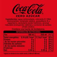 Refresco de cola sin azúcar COCA COLA Zero, pack 2x2 litros