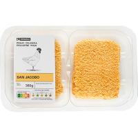 San jacobo de pollo EROSKI, 4 uds, bandeja 360 g